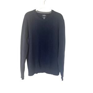 Daniel Hechter Paris Men's Large Navy Crew Neck Sweater Lambswool